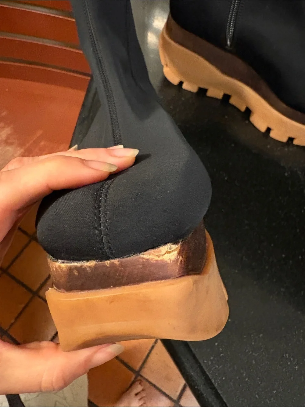 Free People x Jeffrey Campbell Platform Boots $198 Sz 9.5 Whimsy-goth